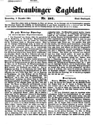 Straubinger Tagblatt Donnerstag 8. Dezember 1864