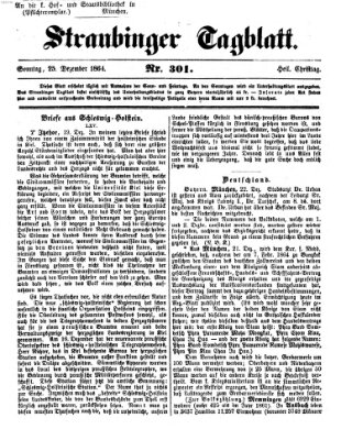 Straubinger Tagblatt Sonntag 25. Dezember 1864