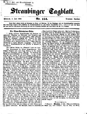 Straubinger Tagblatt Mittwoch 5. Juli 1865