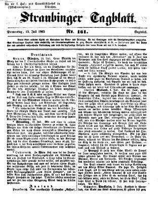 Straubinger Tagblatt Donnerstag 13. Juli 1865