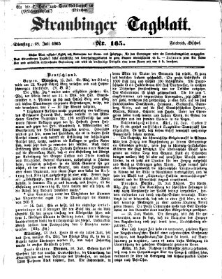 Straubinger Tagblatt Dienstag 18. Juli 1865