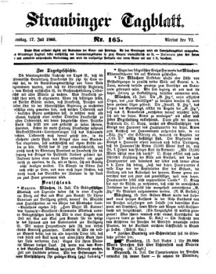 Straubinger Tagblatt Dienstag 17. Juli 1866