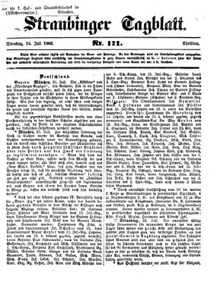 Straubinger Tagblatt Dienstag 24. Juli 1866