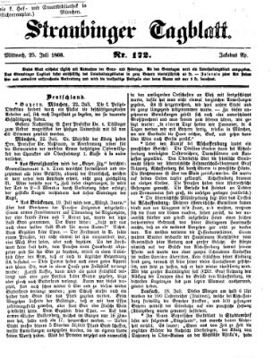 Straubinger Tagblatt Samstag 28. Juli 1866