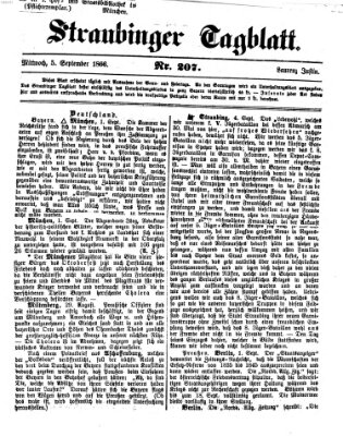 Straubinger Tagblatt Mittwoch 5. September 1866