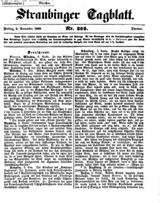 Straubinger Tagblatt Freitag 9. November 1866