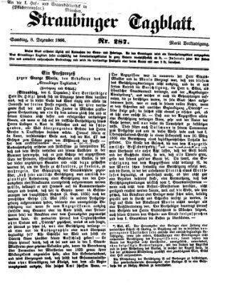 Straubinger Tagblatt Samstag 8. Dezember 1866