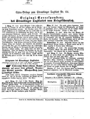 Straubinger Tagblatt Freitag 29. Juni 1866