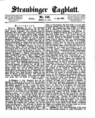 Straubinger Tagblatt Freitag 5. Juli 1867