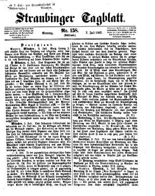 Straubinger Tagblatt Sonntag 7. Juli 1867