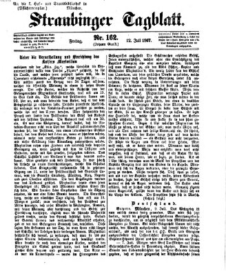 Straubinger Tagblatt Freitag 12. Juli 1867