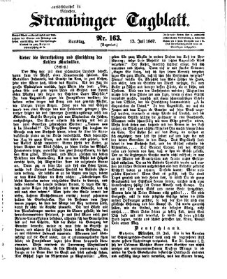 Straubinger Tagblatt Samstag 13. Juli 1867