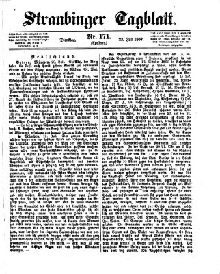 Straubinger Tagblatt Dienstag 23. Juli 1867