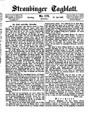 Straubinger Tagblatt Samstag 27. Juli 1867