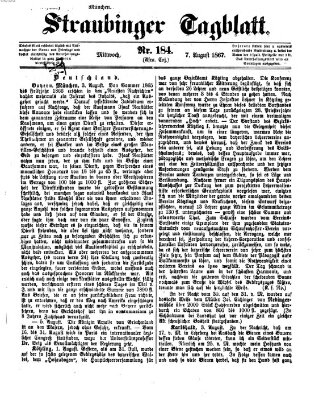 Straubinger Tagblatt Mittwoch 7. August 1867