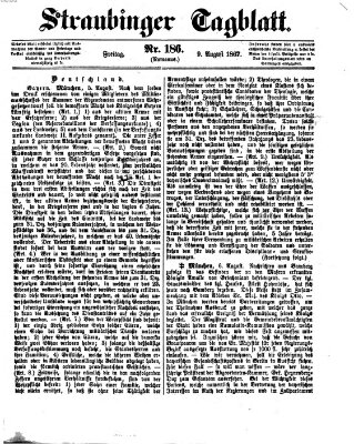 Straubinger Tagblatt Freitag 9. August 1867