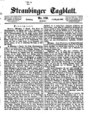 Straubinger Tagblatt Dienstag 13. August 1867