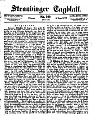 Straubinger Tagblatt Mittwoch 14. August 1867