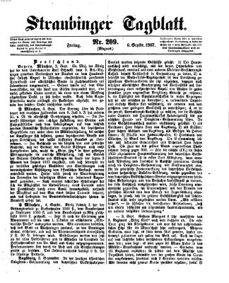 Straubinger Tagblatt Freitag 6. September 1867