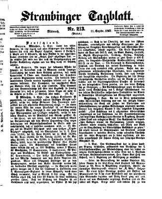 Straubinger Tagblatt Mittwoch 11. September 1867