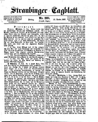 Straubinger Tagblatt Freitag 15. November 1867