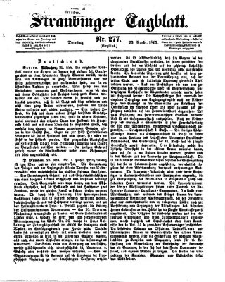 Straubinger Tagblatt Dienstag 26. November 1867