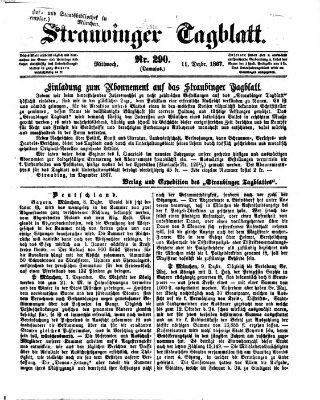 Straubinger Tagblatt Mittwoch 11. Dezember 1867