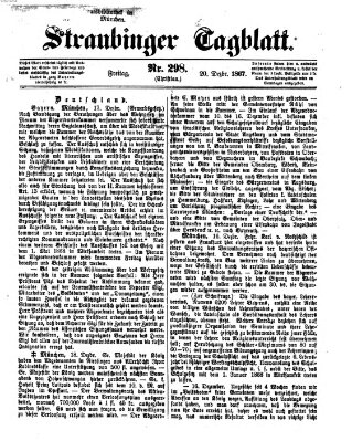 Straubinger Tagblatt Freitag 20. Dezember 1867