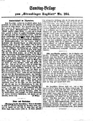 Straubinger Tagblatt Sonntag 14. Juli 1867