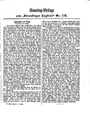 Straubinger Tagblatt Sonntag 28. Juli 1867