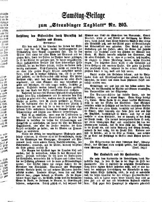 Straubinger Tagblatt Sonntag 1. September 1867