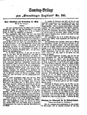 Straubinger Tagblatt Sonntag 13. Oktober 1867