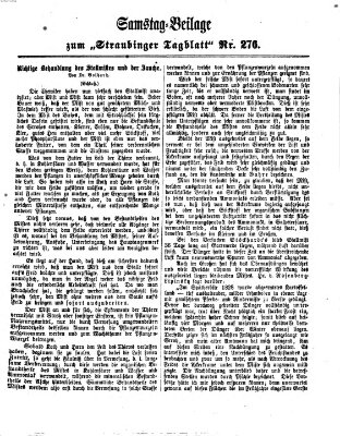 Straubinger Tagblatt Sonntag 24. November 1867