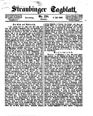 Straubinger Tagblatt Donnerstag 9. Juli 1868