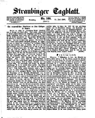 Straubinger Tagblatt Samstag 11. Juli 1868