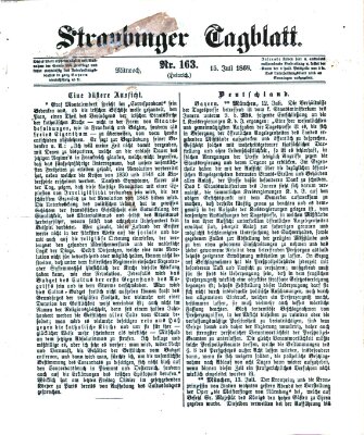 Straubinger Tagblatt Mittwoch 15. Juli 1868