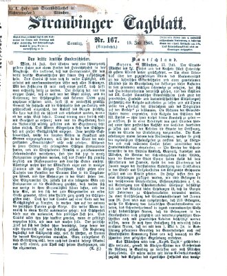 Straubinger Tagblatt Sonntag 19. Juli 1868