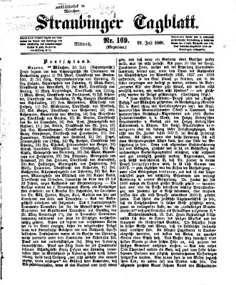 Straubinger Tagblatt Mittwoch 22. Juli 1868