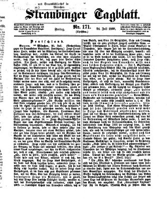 Straubinger Tagblatt Freitag 24. Juli 1868