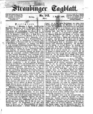 Straubinger Tagblatt Freitag 7. August 1868