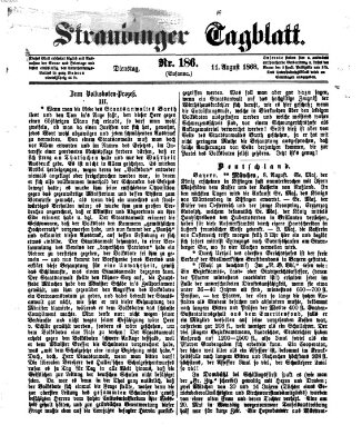 Straubinger Tagblatt Dienstag 11. August 1868