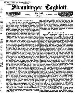 Straubinger Tagblatt Sonntag 6. September 1868