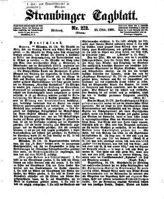 Straubinger Tagblatt Mittwoch 28. Oktober 1868