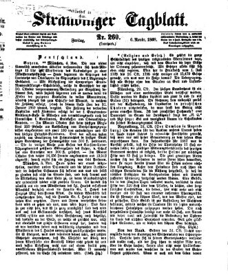 Straubinger Tagblatt Freitag 6. November 1868