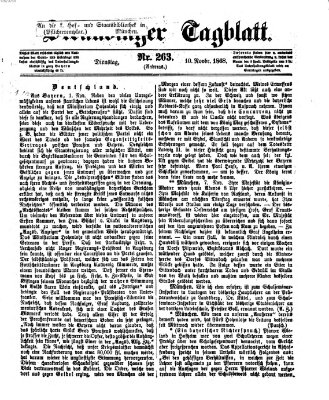 Straubinger Tagblatt Dienstag 10. November 1868