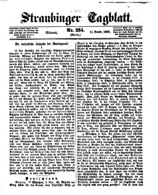 Straubinger Tagblatt Mittwoch 11. November 1868