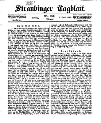 Straubinger Tagblatt Sonntag 6. Dezember 1868