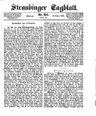 Straubinger Tagblatt Mittwoch 30. Dezember 1868