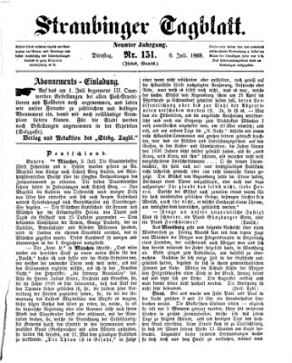 Straubinger Tagblatt Dienstag 6. Juli 1869