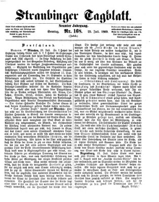 Straubinger Tagblatt Sonntag 25. Juli 1869